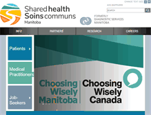 Tablet Screenshot of dsmanitoba.ca